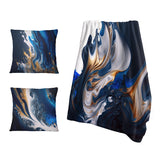Abstract Throw Blanket - Ice Paint Splash V