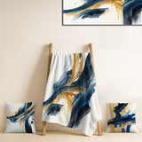 Abstract Spirals Throw Blanket Set - Stylish Spiral Abstract VI