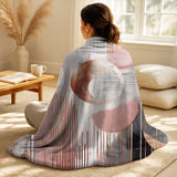 Abstract Marble Throw Blanket - Whispers Of Marble V