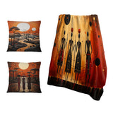 Global Throw Blanket Set - African Tribes Ancient Traditions III