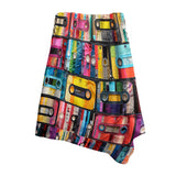 Cassette Tapes Throw Blanket Set - Cassette Tapes Tape Mosaic I