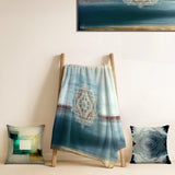 Modern Throw Blanket - Sacred Geometry In Vintage Color Tones IX