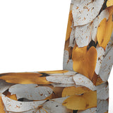 White Yellow Forest Leafs In Aspen Colorado - USA Upholstered Accent Chair