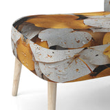 White Yellow Forest Leafs In Aspen Colorado - USA Upholstered Accent Chair