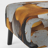 White Yellow Forest Leafs In Aspen Colorado - USA Upholstered Accent Chair