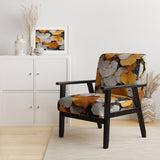 White Yellow Forest Leafs In Aspen Colorado - USA Upholstered Accent Chair