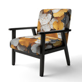White Yellow Forest Leafs In Aspen Colorado - USA Upholstered Accent Chair