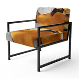 White Yellow Forest Leafs In Aspen Colorado - USA Upholstered Accent Chair