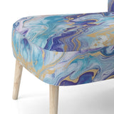 Berendien Marble Upholstered Slipper Chair Velvet