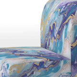 Berendien Marble Upholstered Slipper Chair Velvet