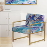 Berendien Marble Upholstered Slipper Chair Velvet