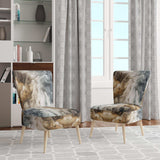 Abstract Marble With Copy Space II- Upholstered Accent Chair