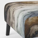 Abstract Marble With Copy Space II- Upholstered Accent Chair