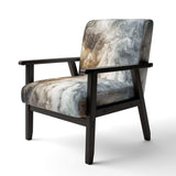 Abstract Marble With Copy Space II- Upholstered Accent Chair