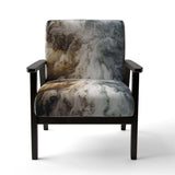 Abstract Marble With Copy Space II- Upholstered Accent Chair