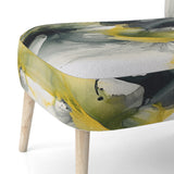 Black and Yellow Splash - Modern Arm Chair