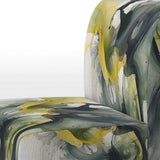 Black and Yellow Splash - Modern Arm Chair