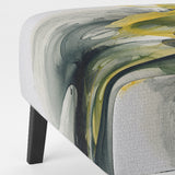 Black and Yellow Splash - Modern Arm Chair