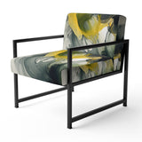 Black and Yellow Splash - Modern Arm Chair