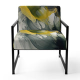 Black and Yellow Splash - Modern Arm Chair