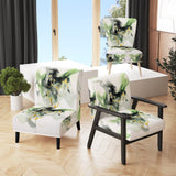 Green and Black Splash - Modern Arm Chair