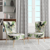 Green and Black Splash - Modern Arm Chair