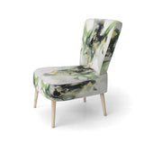 Green and Black Splash - Modern Arm Chair