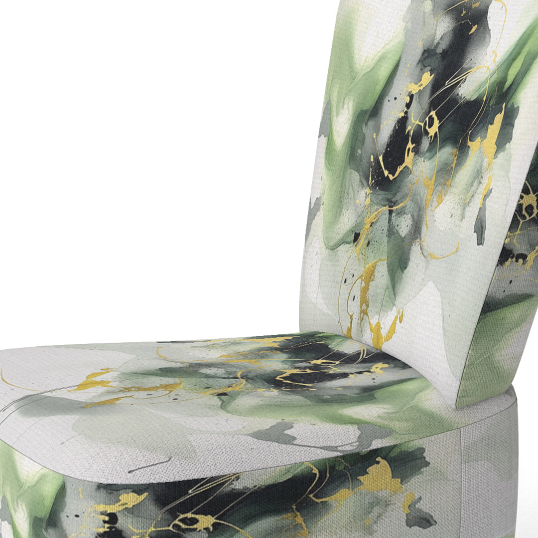 Green and Black Splash - Modern Arm Chair