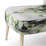 Green and Black Splash - Modern Arm Chair