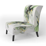 Green and Black Splash - Modern Arm Chair