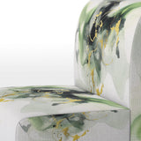 Green and Black Splash - Modern Arm Chair