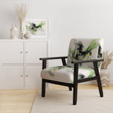 Green and Black Splash - Modern Arm Chair