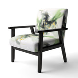Green and Black Splash - Modern Arm Chair