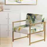 Green and Black Splash - Modern Arm Chair
