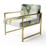 Green and Black Splash - Modern Arm Chair