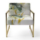 Green and Black Splash - Modern Arm Chair