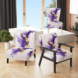 Purple and Gold Splash- Upholstered Accent Chair