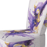 Purple and Gold Splash- Upholstered Accent Chair