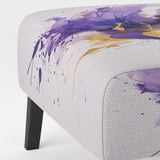 Purple and Gold Splash- Upholstered Accent Chair