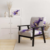 Purple and Gold Splash- Upholstered Accent Chair