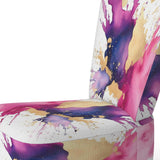 Purple and Pink Strokes VII- Upholstered Accent Chair