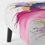 Purple and Pink Strokes VII- Upholstered Accent Chair