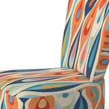 Retro Abstract Drops XI- Upholstered Accent Chair