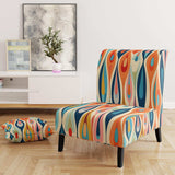 Retro Abstract Drops XI- Upholstered Accent Chair