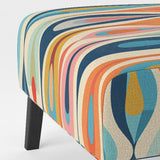 Retro Abstract Drops XI- Upholstered Accent Chair