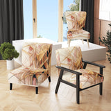 Minimalist Gold and Beige - Modern Arm Chair
