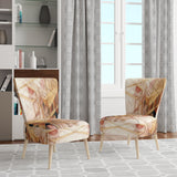 Minimalist Gold and Beige - Modern Arm Chair