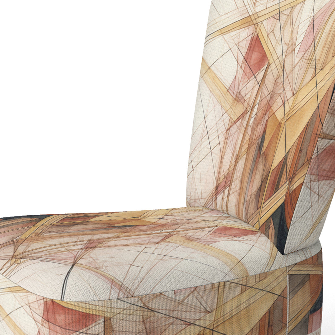 Minimalist Gold and Beige - Modern Arm Chair