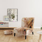 Minimalist Gold and Beige - Modern Arm Chair