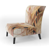 Minimalist Gold and Beige - Modern Arm Chair
